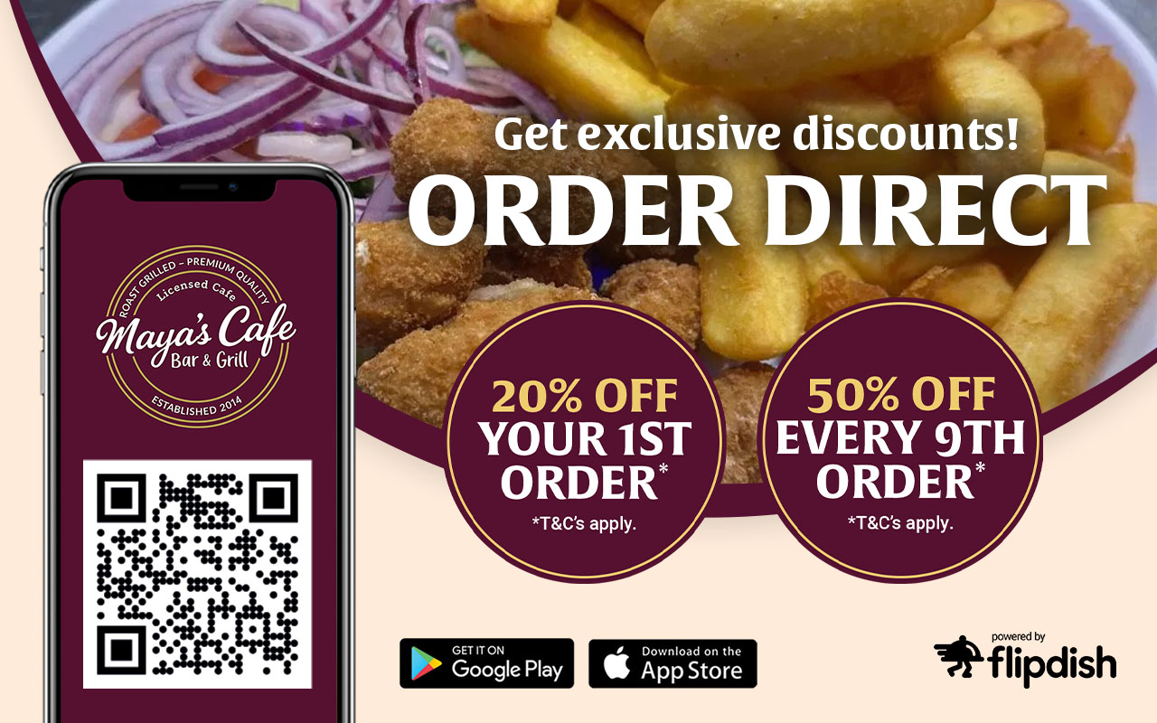 Maya's Cafe direct-order promotional artwork