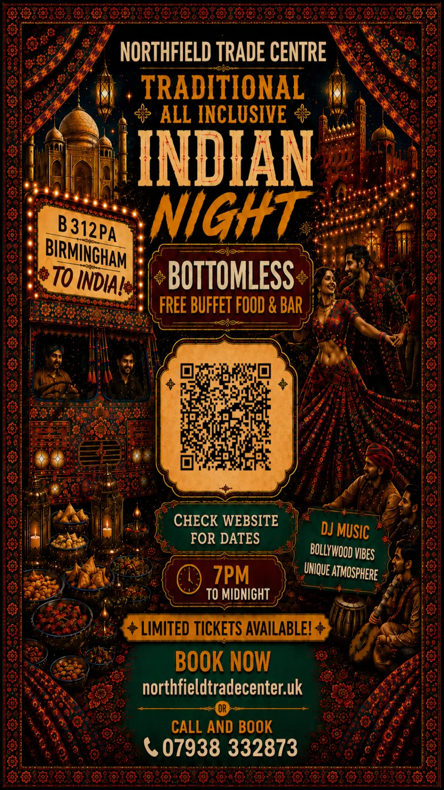 Northfield traditional Indian Night campaign poster
