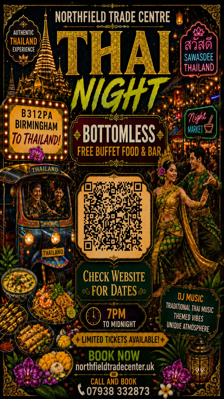 Northfield Thai Night campaign poster